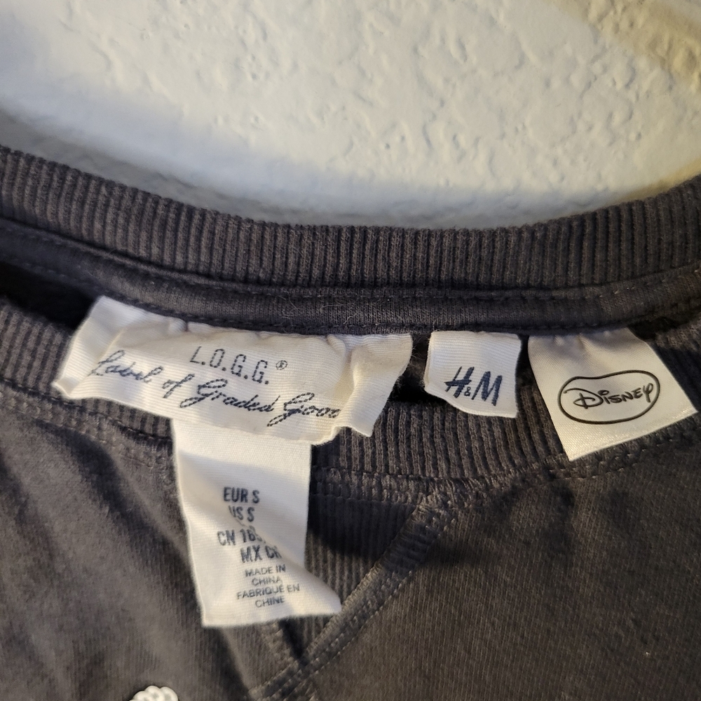 H&M Kids Charcoal Sweatshirt with Mickey Mouse Sequins - Picture 3 of 5